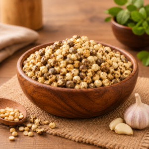 roasted garlic channa
