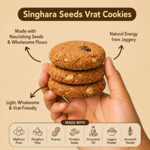 singhara seeds vrat cookies